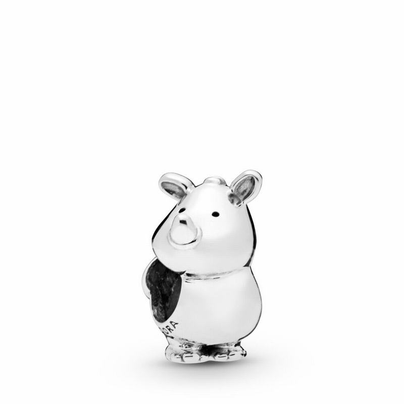 Pandora Rino The Rhinoceros Charm - Sterling Silver - Canada | SO2571CJ